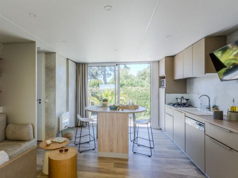 MOBILHOME 6 personnes - Cottage Diamant 6 p 3 Ch 2 Sdb avec spa Premium