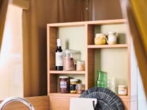 TENTE TOILE ET BOIS 4 personnes - Tente Lodge Cristal 3 pièces 4 personnes***