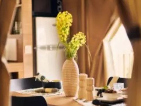 TENTE TOILE ET BOIS 4 personnes - Tente Lodge Cristal 3 pièces 4 personnes***