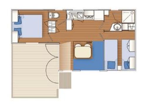 Mobilhome 4 personnes - Mobilhome Eco (2 chambres)