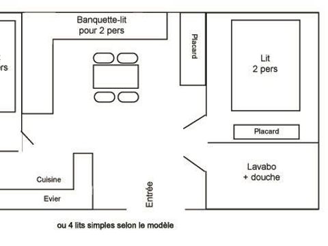 MOBILHOME 4 personnes - Confort - Grande terrasse couverte