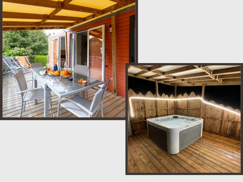 MOBILHOME 4 personnes - Premium - 2 SDB- spa privatif