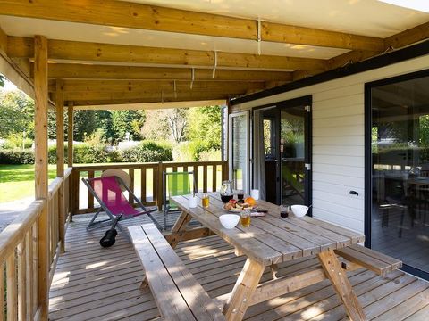 MOBILHOME 4 personnes -  Confort Plus 2 CH - Terrasse semi couverte 