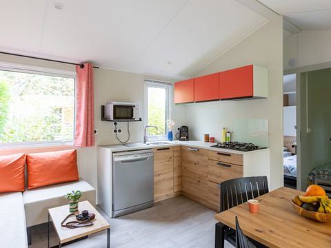 MOBILHOME 6 personnes - COTTAGE PRIVILEGE 3 CH- Terrasse semi couverte (photos non contractuelles)