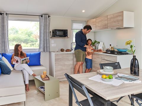 MOBILHOME 6 personnes - COTTAGE PRIVILEGE 3 CH- Terrasse semi couverte (photos non contractuelles)