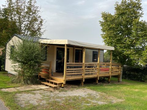 MOBILHOME 6 personnes - COTTAGE PRIVILEGE 3 CH- Terrasse semi couverte (photos non contractuelles)