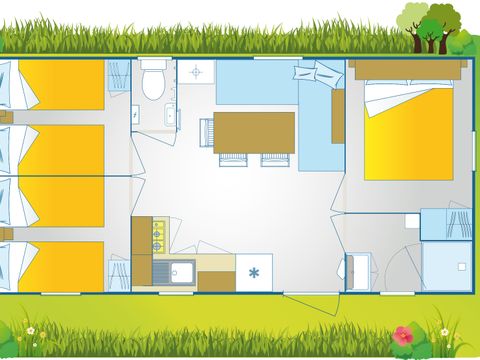 MOBILHOME 7 personnes - Happy premium suite Area J