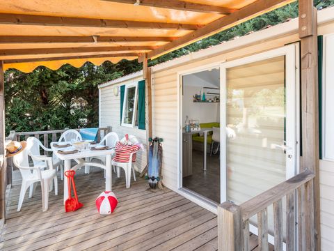 MOBILHOME 6 personnes - Comfort | 3 Ch. | 6 Pers. | Terrasse surélevée | Clim.