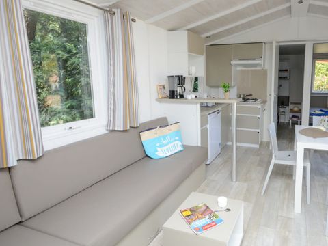MOBILHOME 8 personnes - Comfort XL | 3 Ch. | 6/8 Pers. | Terrasse surélevée | Clim.
