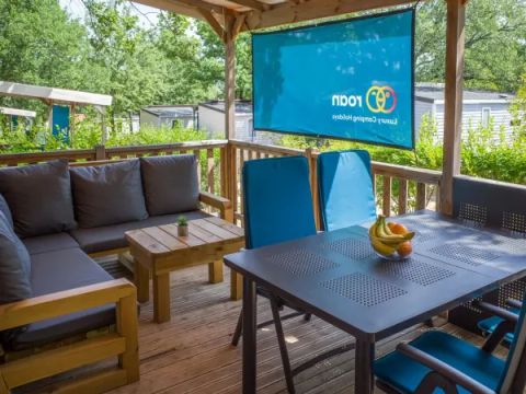 MOBILHOME 6 personnes - Salon Premium à 3 chambres sans lave-vaisselle ni télévision