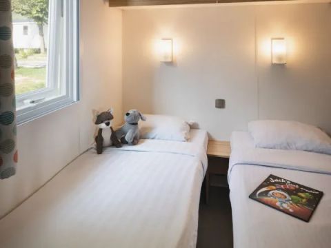 MOBILHOME 6 personnes - Salon Premium à 3 chambres sans lave-vaisselle ni télévision