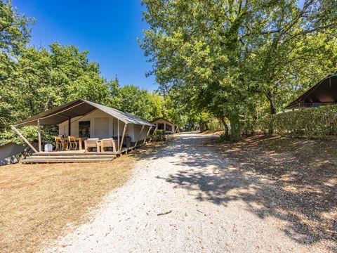 Tente en toile et en bois 5 personnes - Lanterna - Tente Safari Confort - Climatisation
