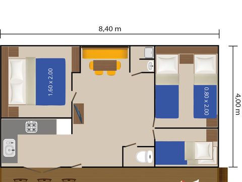 MOBILHOME 6 personnes - Lanterna - Mobile home Malte