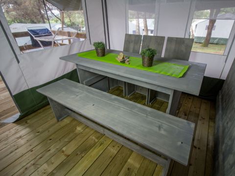 TENTE TOILE ET BOIS 6 personnes - Lanterna - Tente safari de luxe (6P)