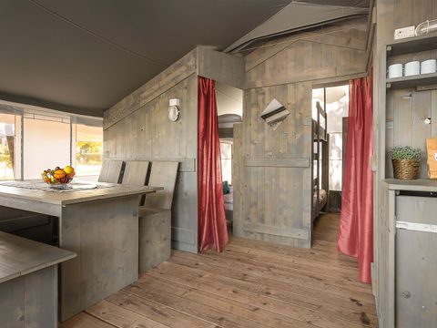 TENTE TOILE ET BOIS 5 personnes - Lanterna - Tente safari de luxe (6P)