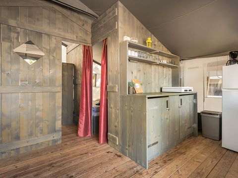 TENTE TOILE ET BOIS 5 personnes - Lanterna - Tente safari de luxe (6P)