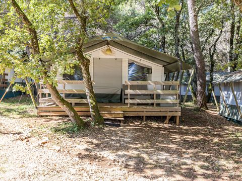 TENTE TOILE ET BOIS 5 personnes - Lanterna - Tente safari de luxe (6P)