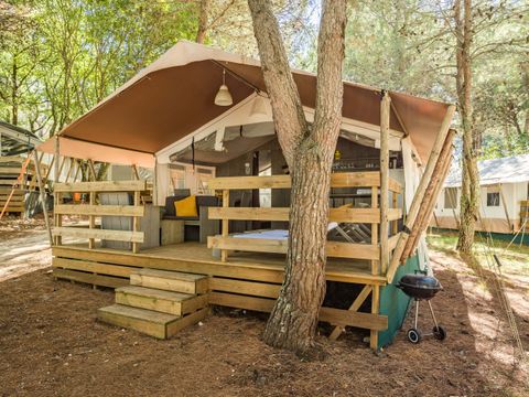 TENTE TOILE ET BOIS 5 personnes - Lanterna - Tente Safari de luxe (5P)