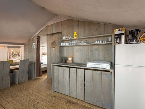 TENTE TOILE ET BOIS 5 personnes - Lanterna - Tente Safari de luxe (5P)