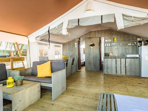 TENTE TOILE ET BOIS 5 personnes - Lanterna - Tente Safari de luxe (5P)