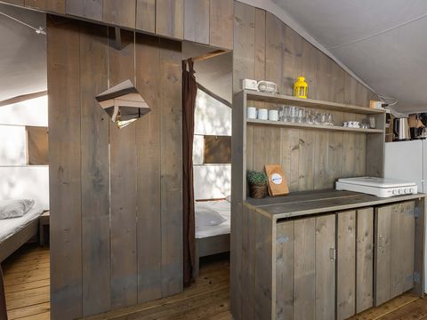 TENTE TOILE ET BOIS 5 personnes - Lanterna - Tente Safari de luxe (5P)