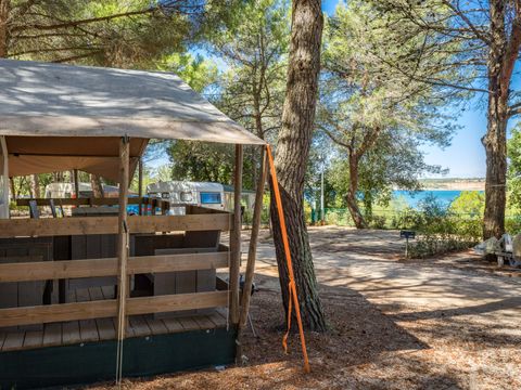 TENTE TOILE ET BOIS 5 personnes - Lanterna - Tente Safari de luxe (5P)