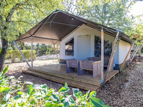 TENTE TOILE ET BOIS 5 personnes - Lanterna - Tente Safari Confort