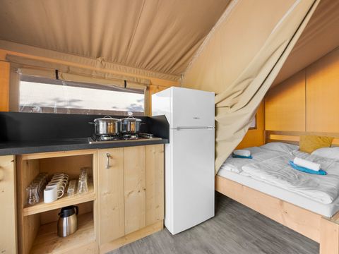 TENTE TOILE ET BOIS 5 personnes - Lanterna - Tente Safari Lodge + air conditionné (5P)