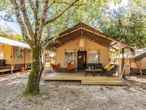 TENTE TOILE ET BOIS 6 personnes - Lanterna - Tente Safari Lodge + air conditionné (6P)