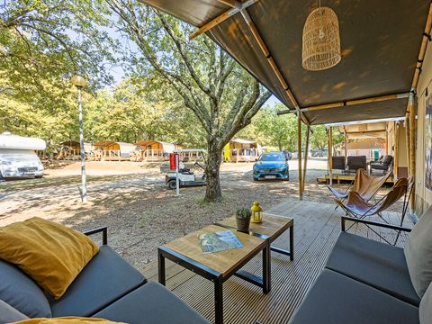 TENTE TOILE ET BOIS 6 personnes - Lanterna - Tente Safari Lodge + air conditionné (6P)
