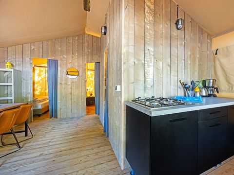 TENTE TOILE ET BOIS 6 personnes - Lanterna - Tente Safari Lodge + air conditionné (6P)