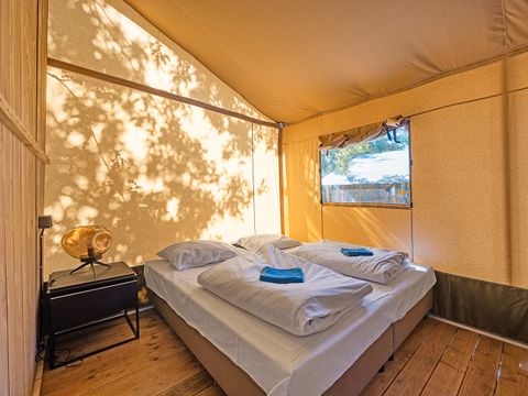 TENTE TOILE ET BOIS 5 personnes - Lanterna - Tente Safari Lodge + air conditionné (6P)