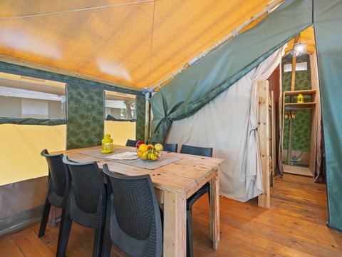 TENTE TOILE ET BOIS 6 personnes - Lanterna - Tente Safari Relax