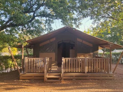 TENTE TOILE ET BOIS 5 personnes - Lanterna - Tente Safari Relax