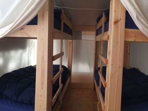 TENTE TOILE ET BOIS 5 personnes - Lanterna - Tente Safari Relax