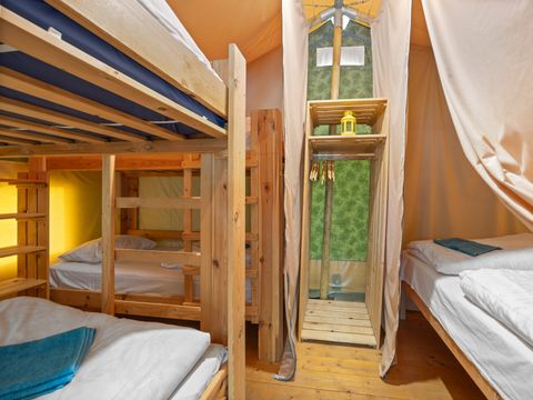 TENTE TOILE ET BOIS 5 personnes - Lanterna - Tente Safari Relax