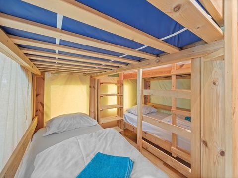 TENTE TOILE ET BOIS 5 personnes - Lanterna - Tente Safari Relax