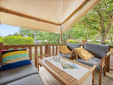 TENTE TOILE ET BOIS 6 personnes - Lanterna - Tente Safari Relax