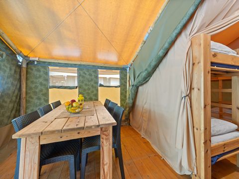 Tente en toile et en bois 5 personnes - Lanterna - Tente Safari Relax