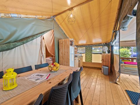 TENTE TOILE ET BOIS 6 personnes - Lanterna - Tente Safari Relax