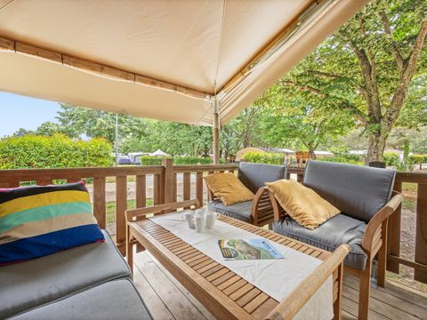 TENTE TOILE ET BOIS 5 personnes - Lanterna - Tente Safari Relax