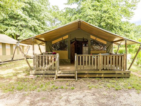 TENTE TOILE ET BOIS 6 personnes - Lanterna - Tente Safari Relax