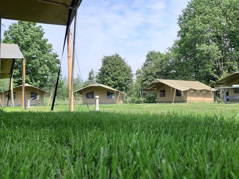 Tente en toile et en bois 5 personnes - Lanterna - Tente safari Harmony