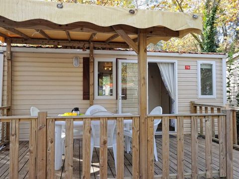 MOBILHOME 4 personnes - Mobil-home | Comfort | 2 Ch. | 4 Pers. | Terrasse surélevée | Clim.