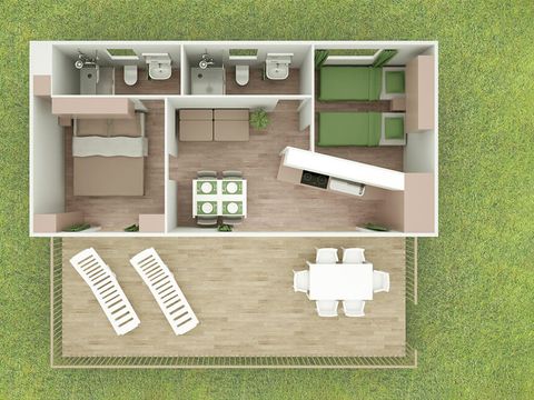 MOBILHOME 6 personnes - Marine Home (MHMPV)