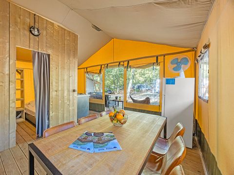 TENTE TOILE ET BOIS 4 personnes - Bijela Uvala - Tente Safari Lodge + air conditionné (6P)