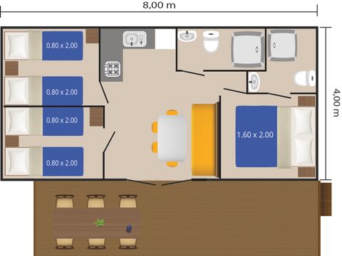 MOBILHOME 4 personnes - Bijela Uvala - Mobile home Funtana