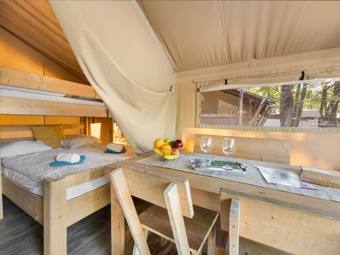 TENTE TOILE ET BOIS 4 personnes - Bijela Uvala - Tente Safari Lodge + air conditionné (5P)