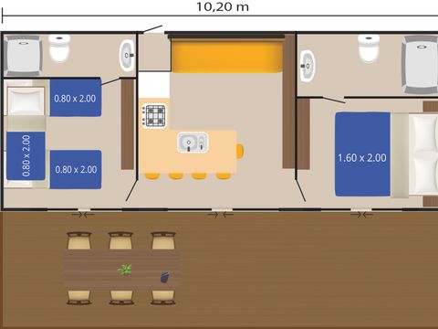 MOBILHOME 4 personnes - Bijela Uvala - Mobile home Pula