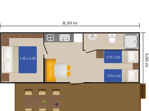 MOBILHOME 4 personnes - Bijela Uvala - Mobil-home Fuskulin